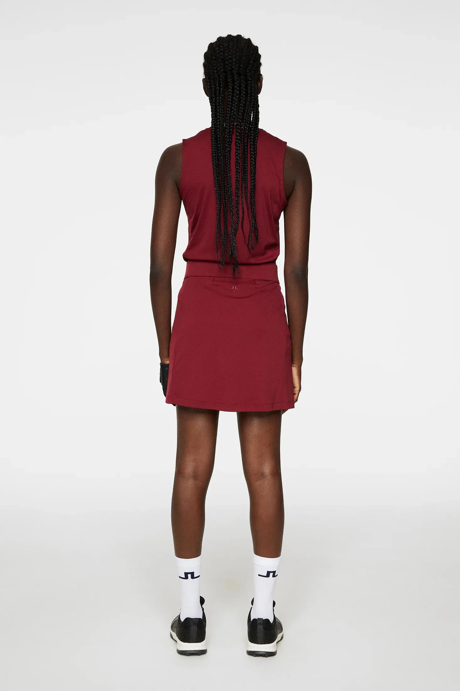 2024 J Lidegerg Women's Amelie Mid Skirt: Cabernet