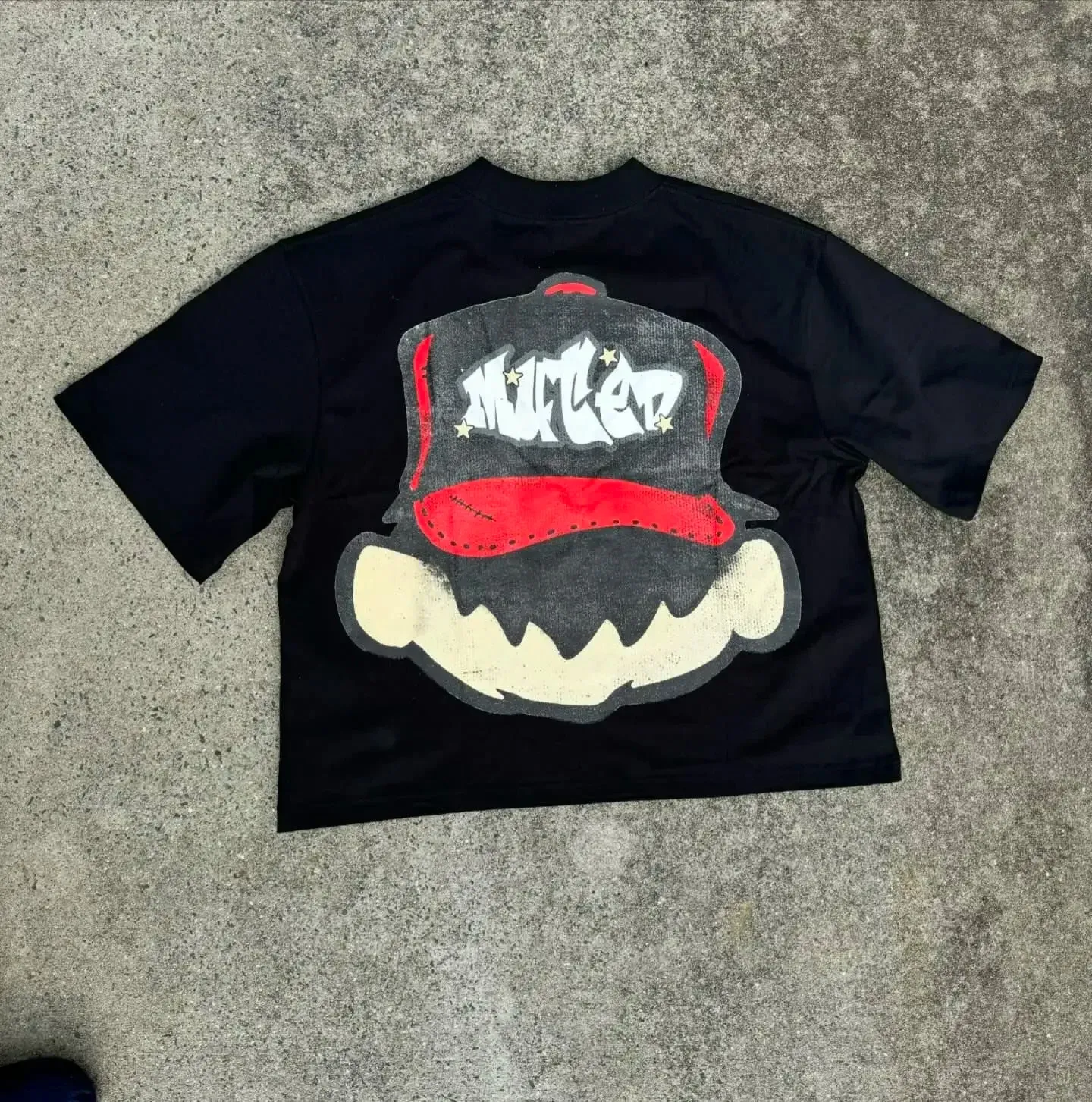 2024 New Anime Kid Street Clothing Pattern T-shirt Harajuku Y2k Top Men's Casual Round Neck T-shirt Hip Hop Gothic Short Sleeve