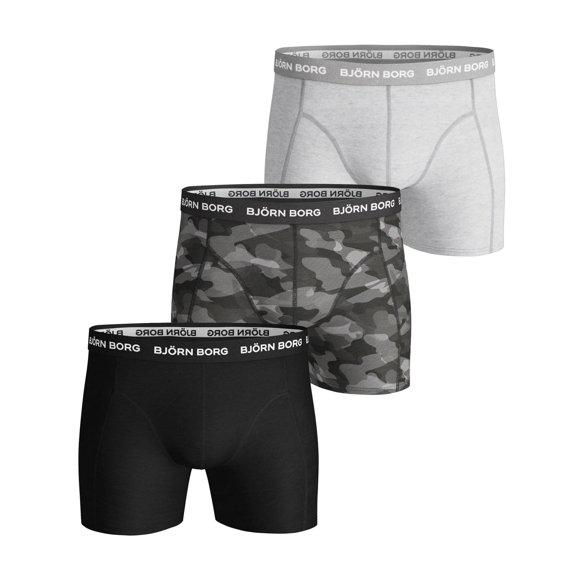 3 Pack Mens Soft Breathable Cotton Boxers Shorts (Designer)