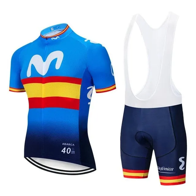 6 colors 2019 MOVISTAR cycling TEAM jersey 20D bike shorts Ropa Ciclismo MENS summer quick dry pro BICYCLING Maillot bottom wear