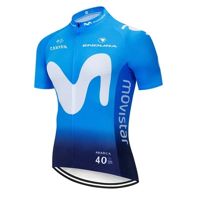 6 colors 2019 MOVISTAR cycling TEAM jersey 20D bike shorts Ropa Ciclismo MENS summer quick dry pro BICYCLING Maillot bottom wear