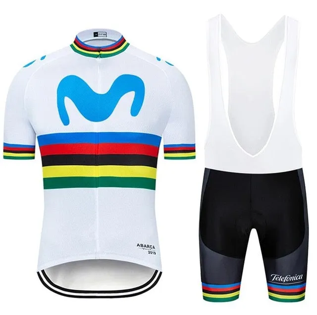 6 colors 2019 MOVISTAR cycling TEAM jersey 20D bike shorts Ropa Ciclismo MENS summer quick dry pro BICYCLING Maillot bottom wear