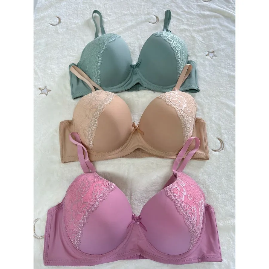 6-Pack Button Bras – Underwire Support in B, C, D & DD Cup Sizes