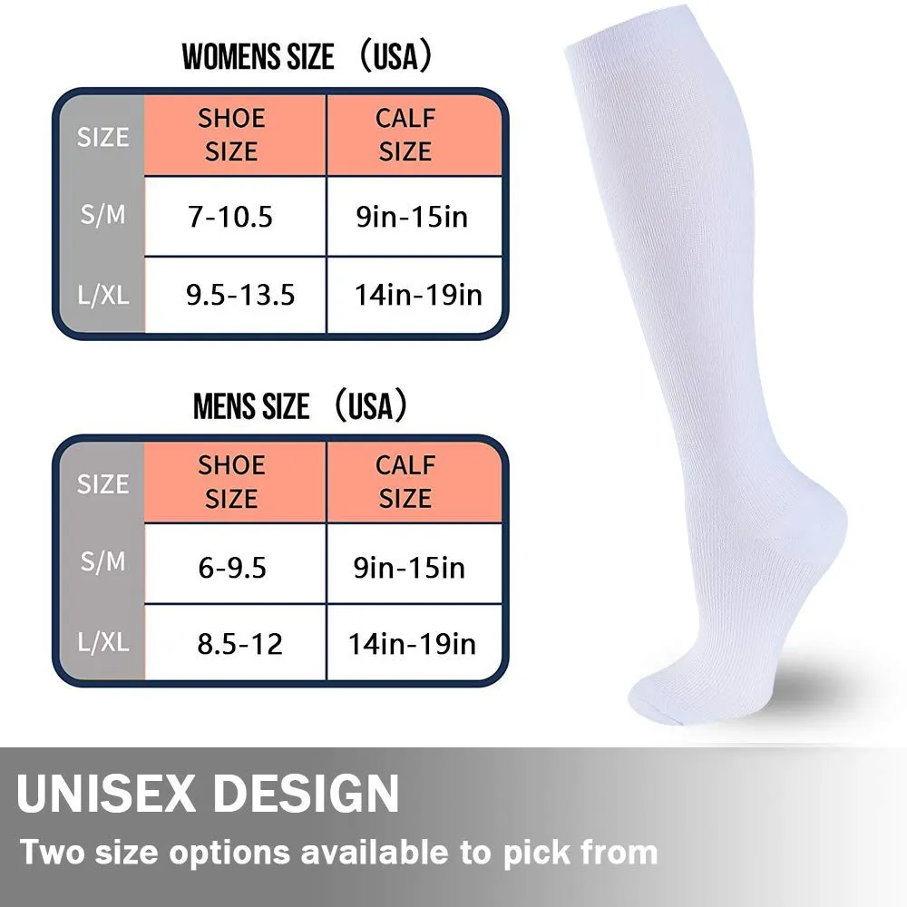 6-Pairs Compression Socks For Men & Women（15-20mmHG）| Actinput