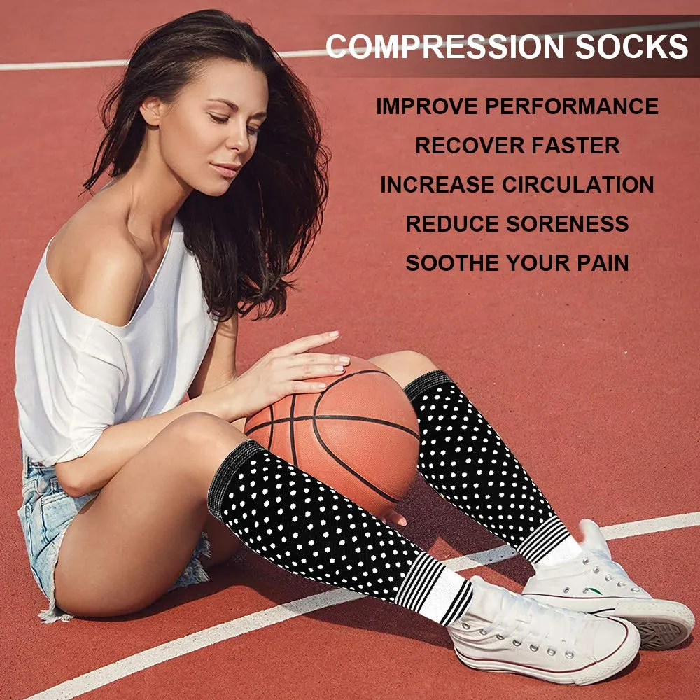 6-Pairs Compression Socks For Men & Women（15-20mmHG）| Actinput