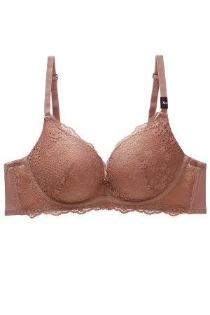 78319 12 Pieces Floral Lace Design, Adjustable Straps, Comfortable Fit Wire-Free B C Cup Bra
