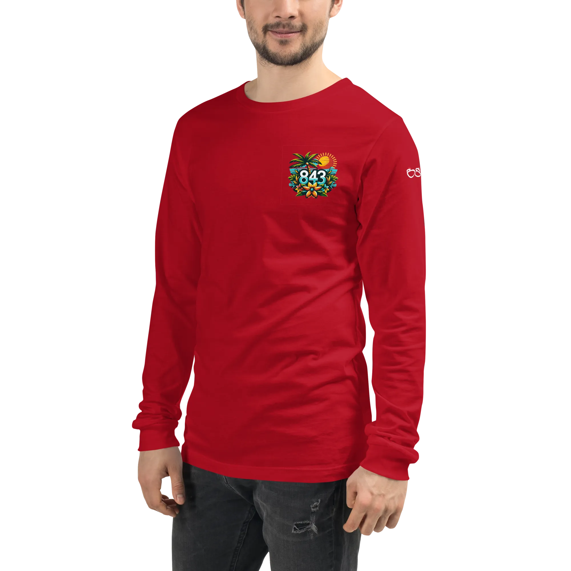 843 Cherry Grove Happy Hour Unisex Long Sleeve Tee