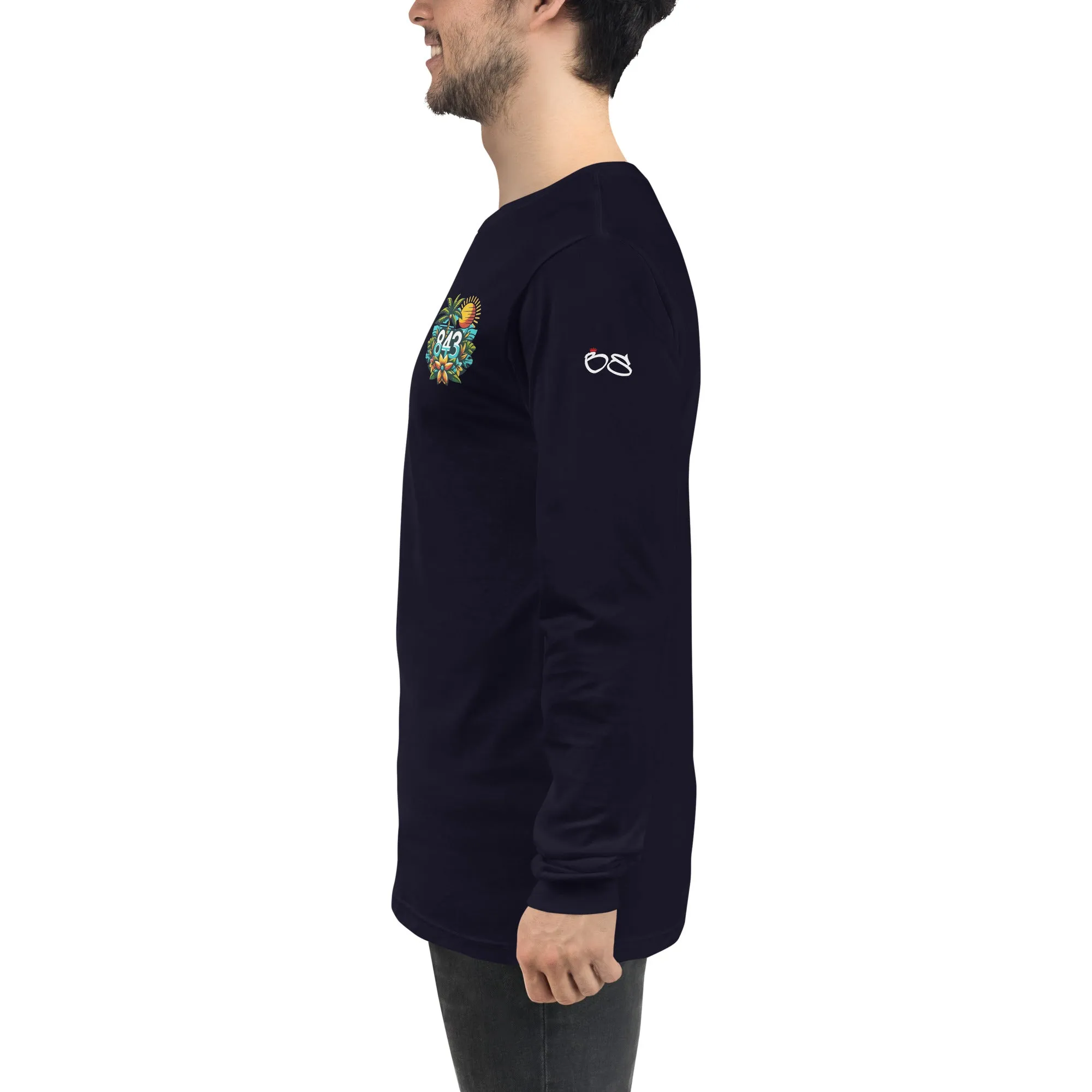 843 Cherry Grove Happy Hour Unisex Long Sleeve Tee