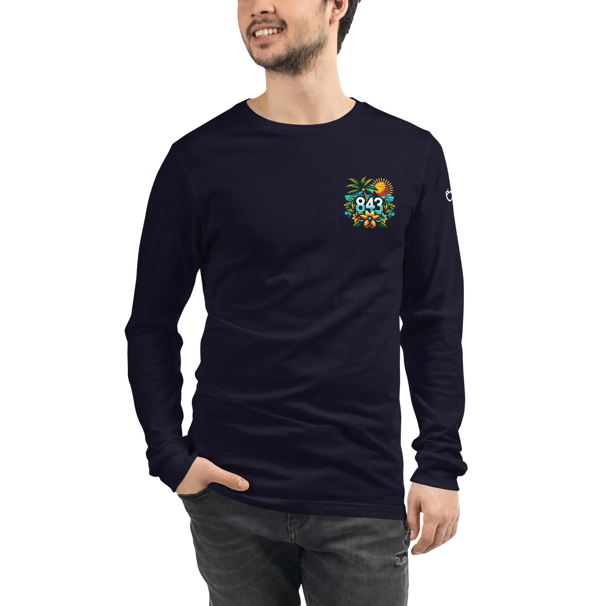 843 Cherry Grove Happy Hour Unisex Long Sleeve Tee