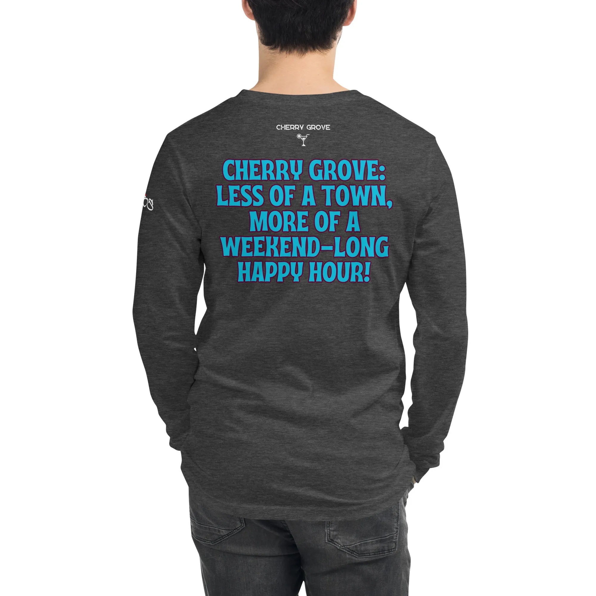 843 Cherry Grove Happy Hour Unisex Long Sleeve Tee