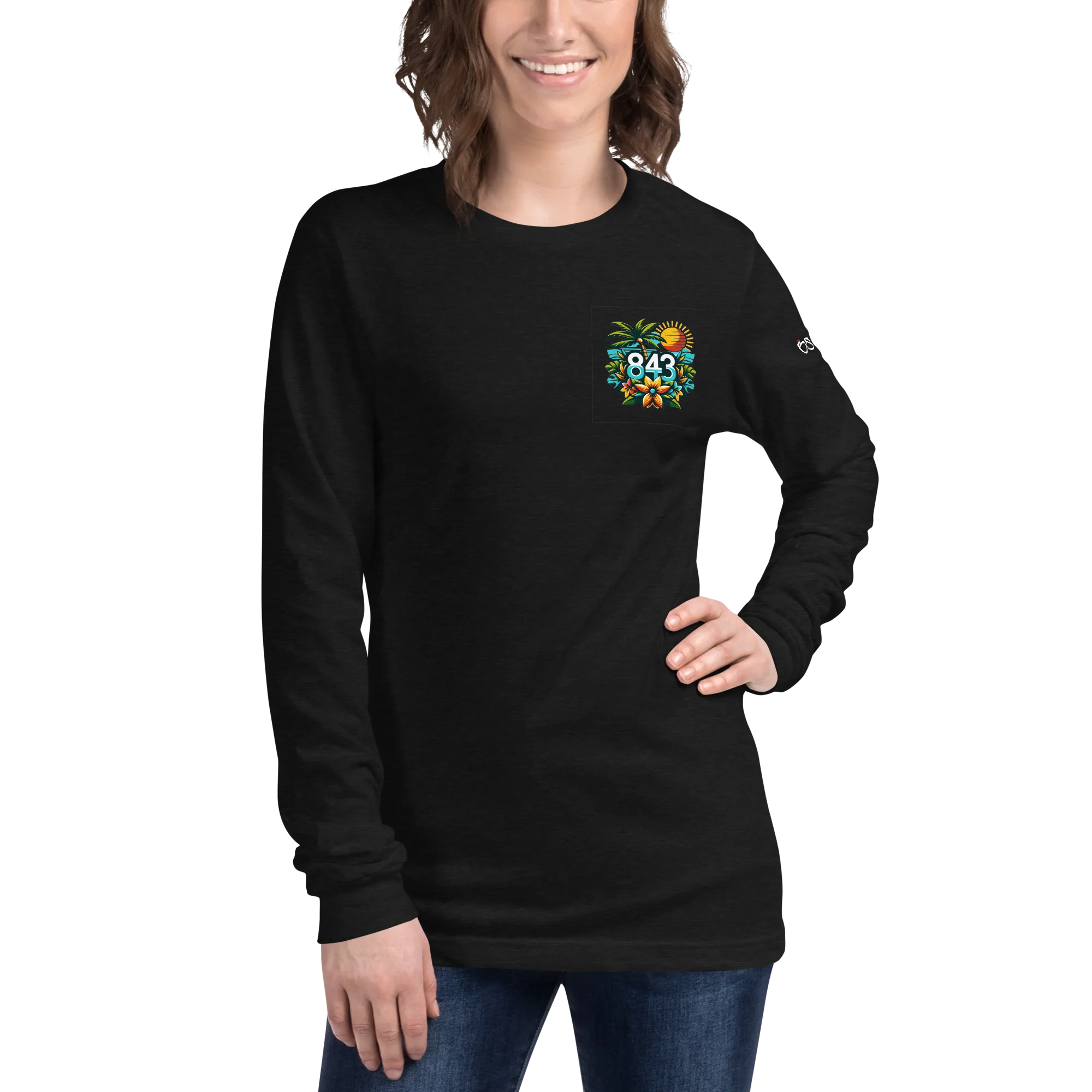 843 Cherry Grove Happy Hour Unisex Long Sleeve Tee
