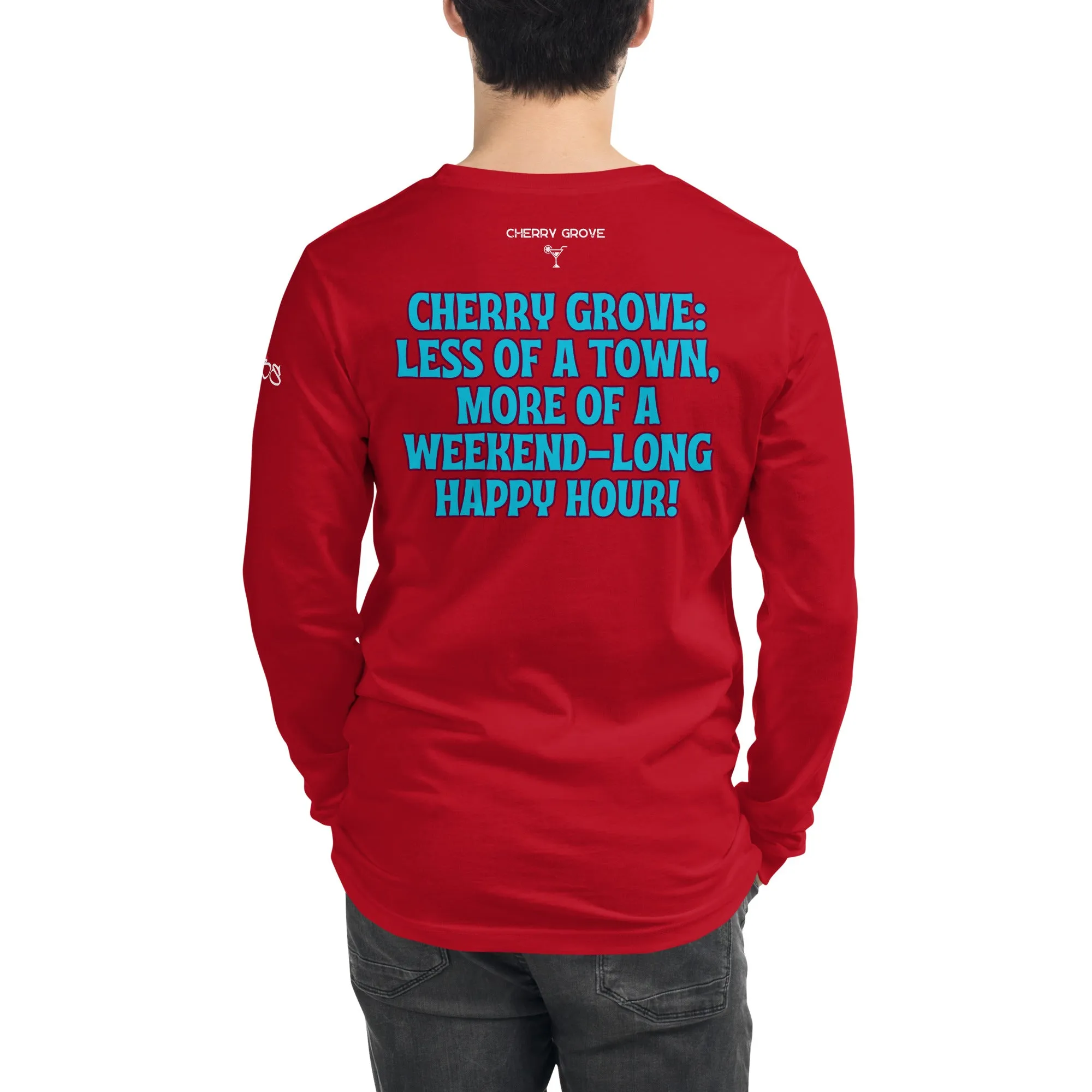 843 Cherry Grove Happy Hour Unisex Long Sleeve Tee