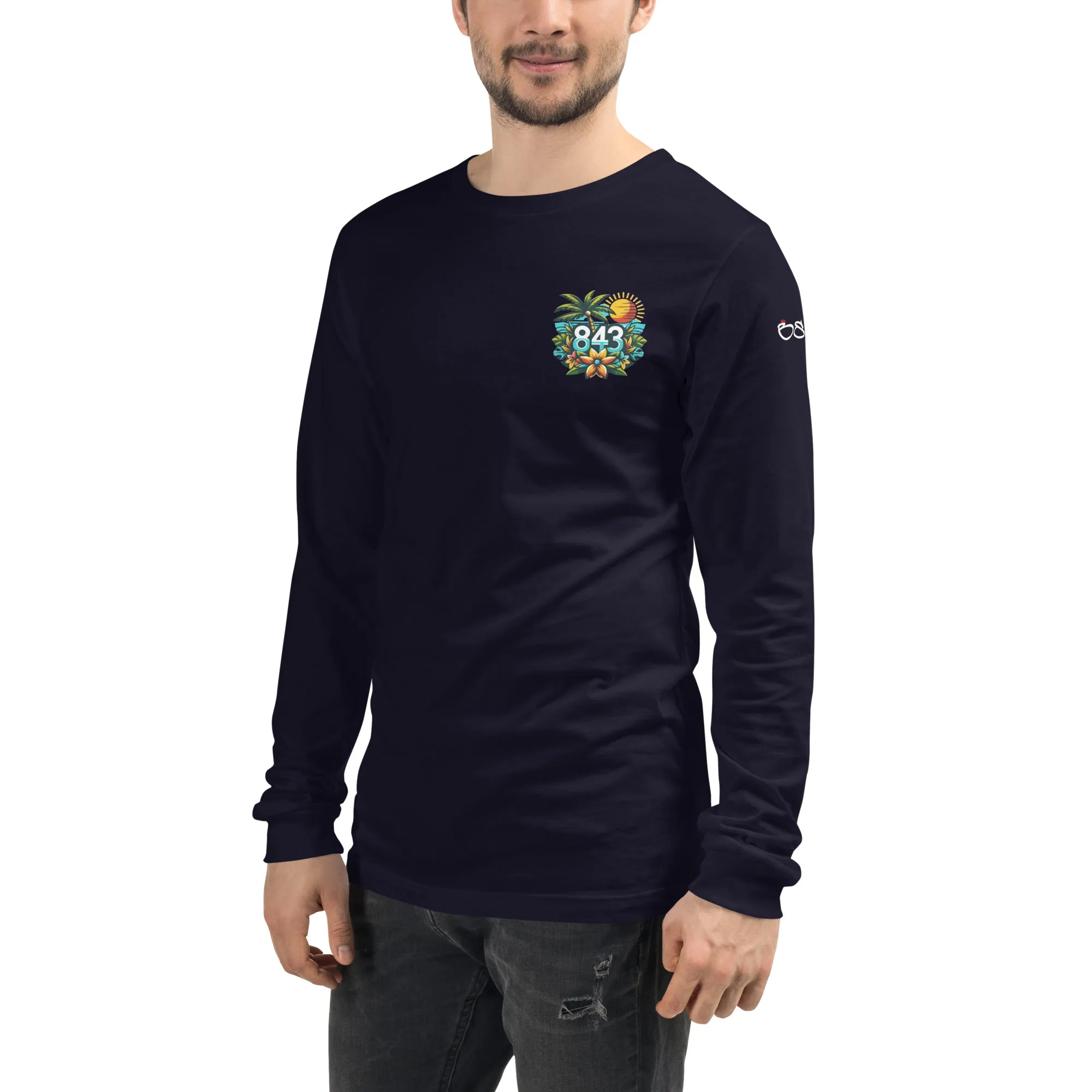 843 Cherry Grove Happy Hour Unisex Long Sleeve Tee