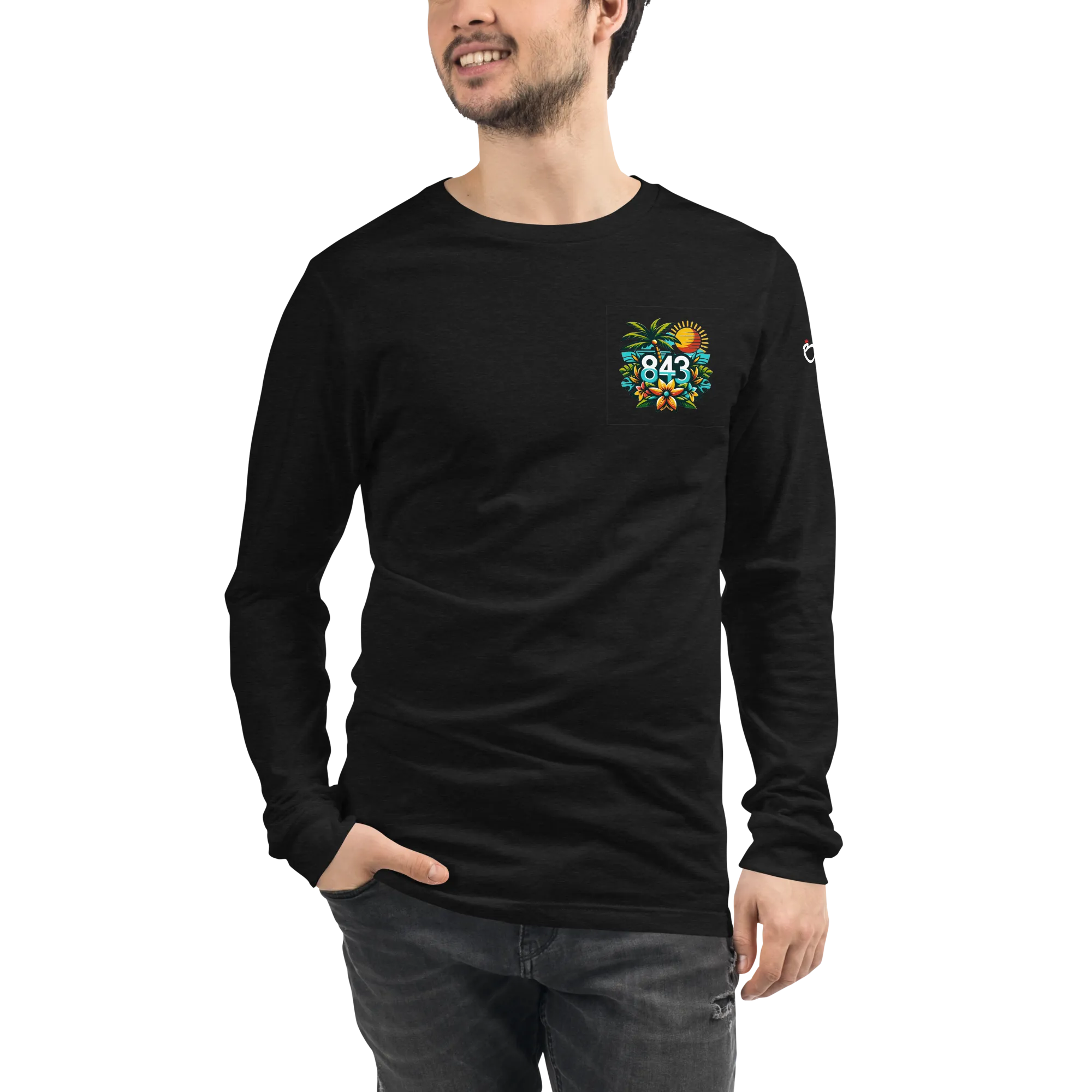 843 Cherry Grove Happy Hour Unisex Long Sleeve Tee