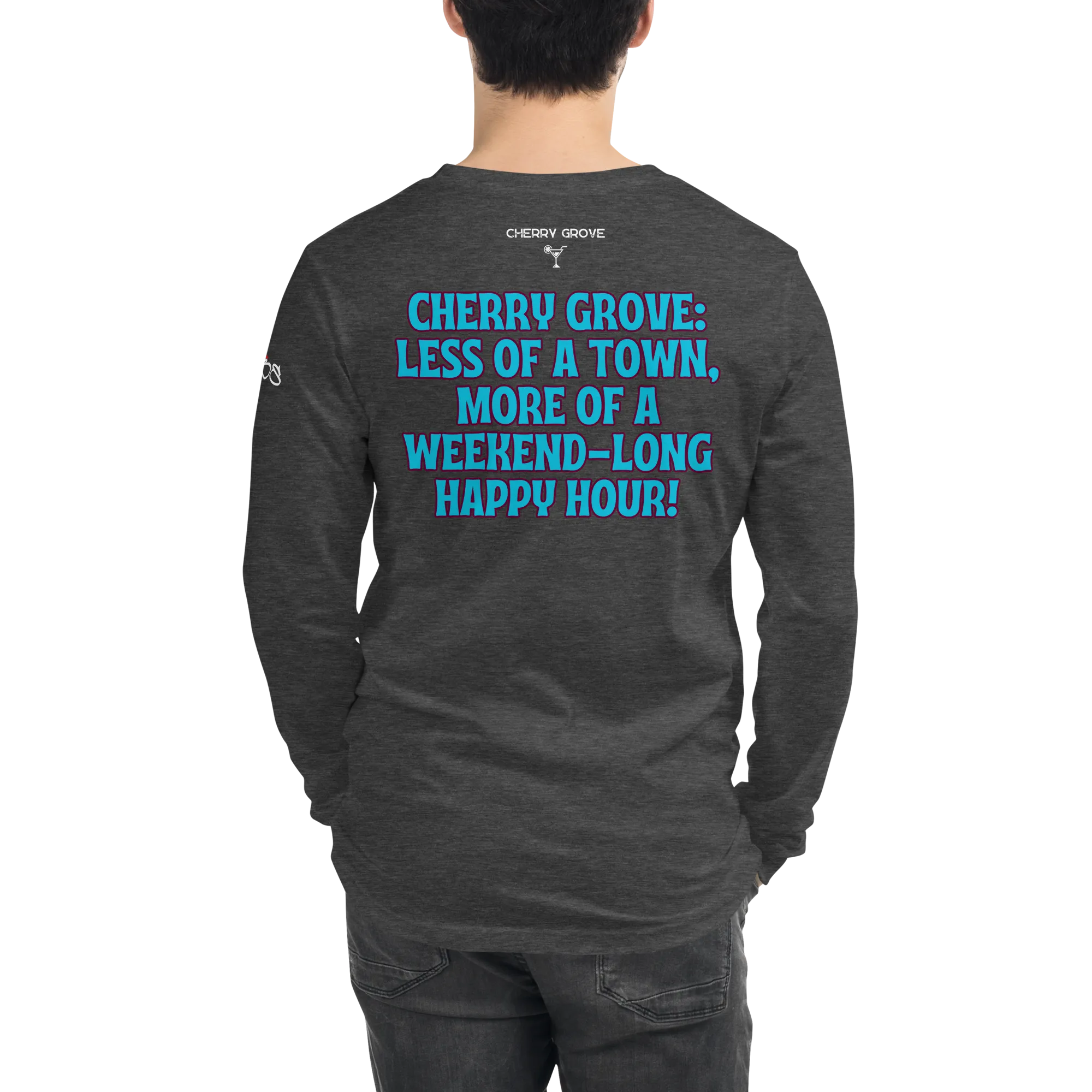 843 Cherry Grove Happy Hour Unisex Long Sleeve Tee