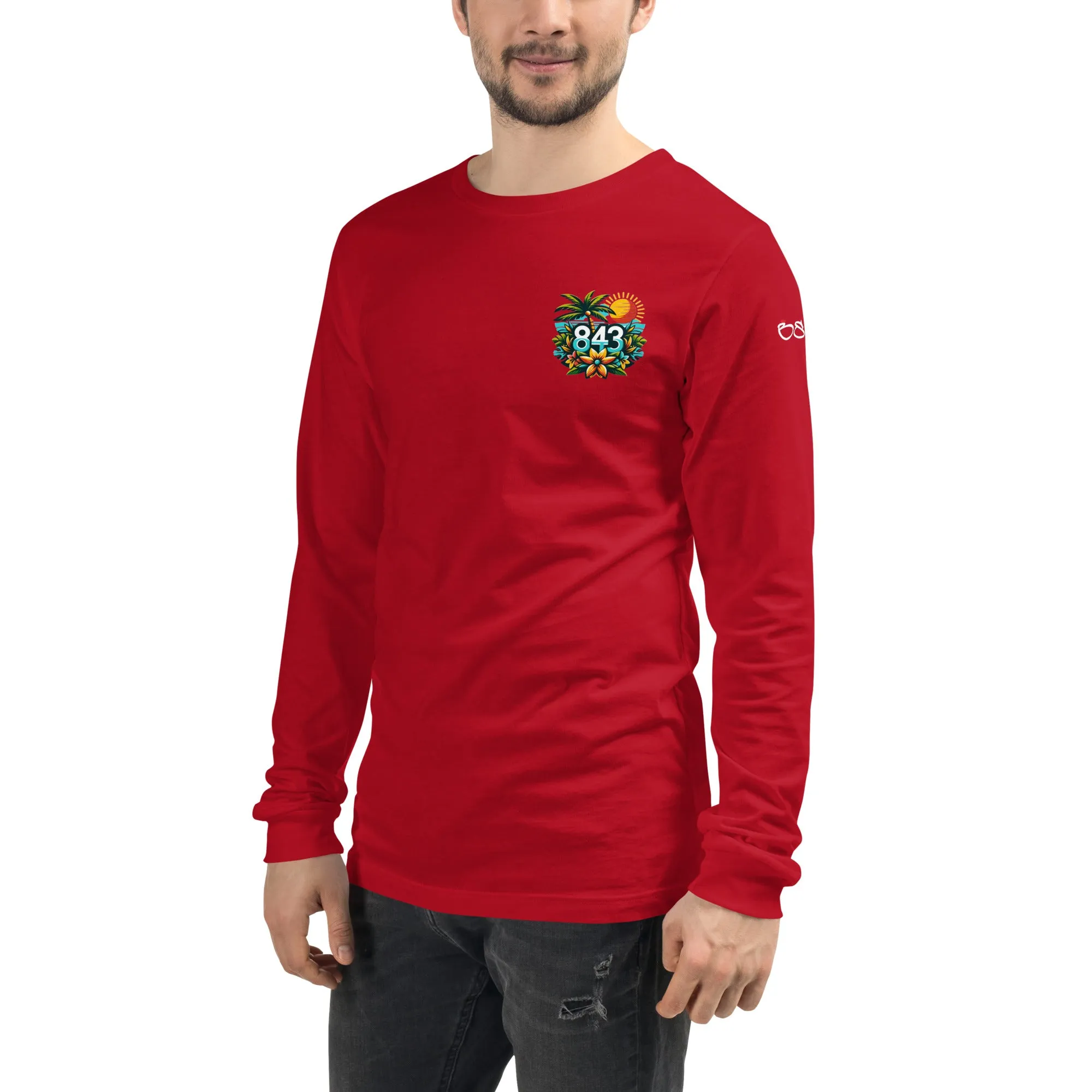 843 Cherry Grove Happy Hour Unisex Long Sleeve Tee