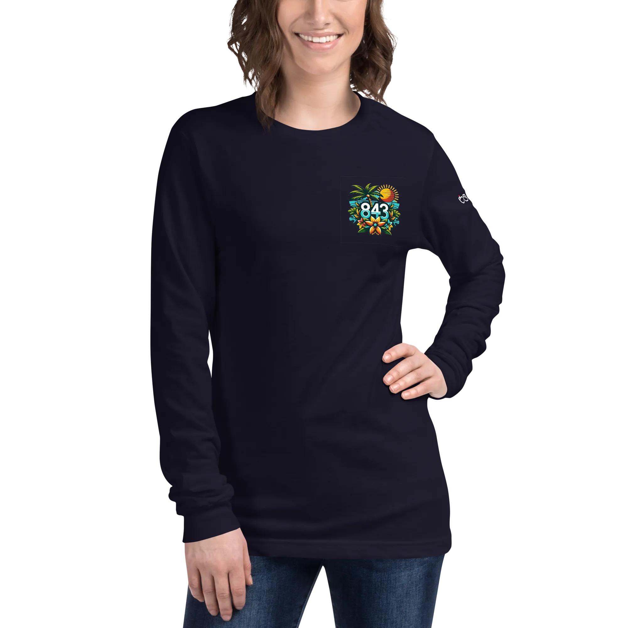 843 Cherry Grove Happy Hour Unisex Long Sleeve Tee