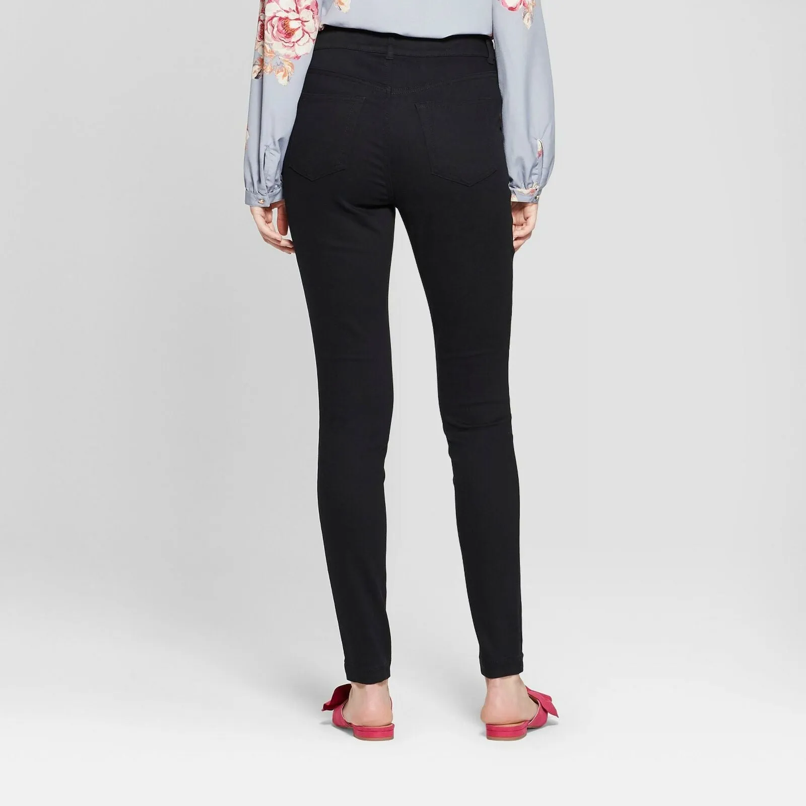 A New Day Women's Skinny Button Front Pants