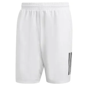 adidas Men's Club 3 Stripe 7" Short - White