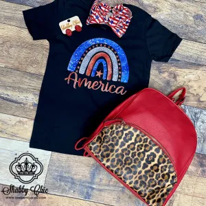 America Rainbow Tee - Youth