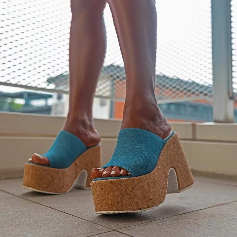 Ana® | Women'S Light Blue One-Strap Platform Sneakers