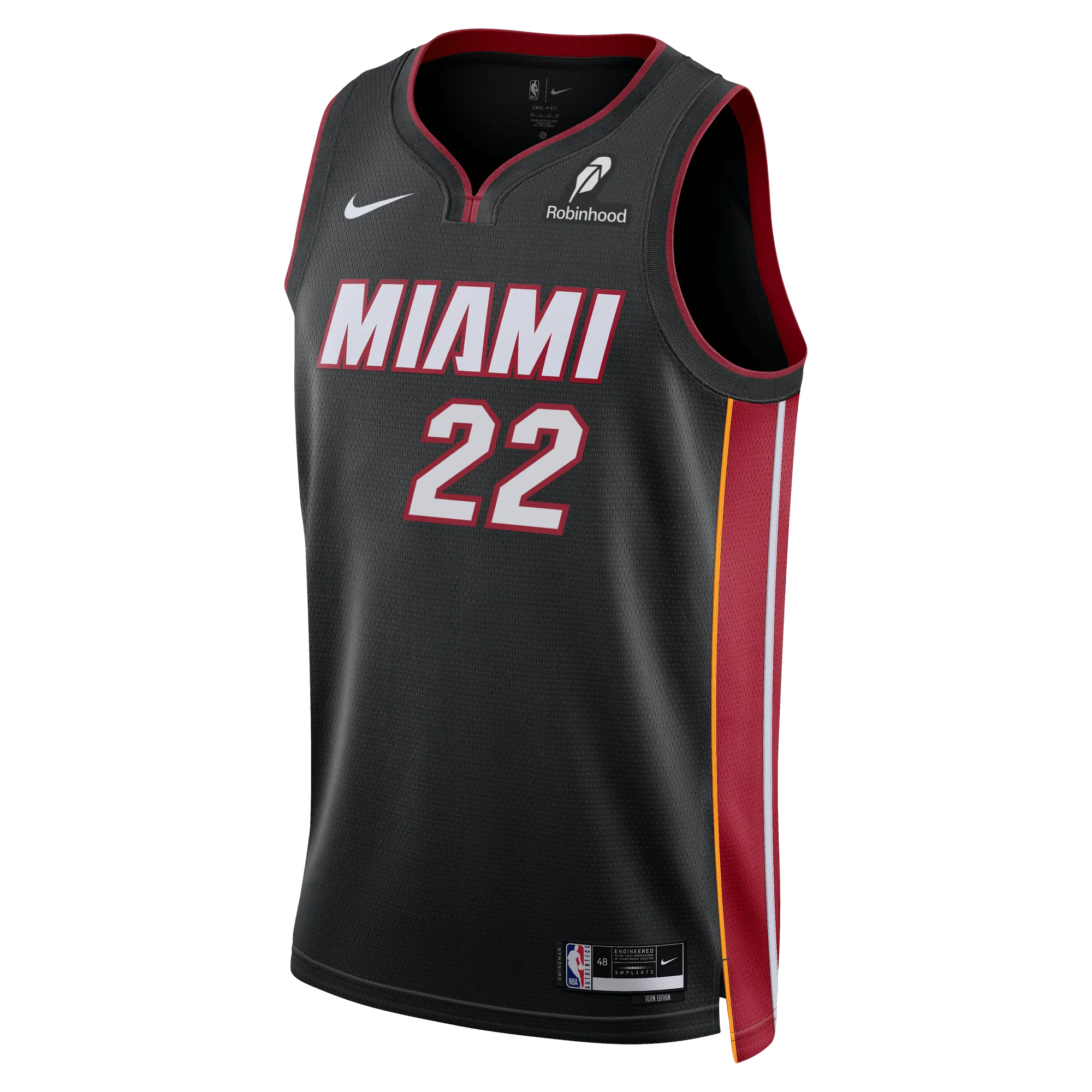Andrew Wiggins Nike Miami HEAT Icon Black Swingman Jersey