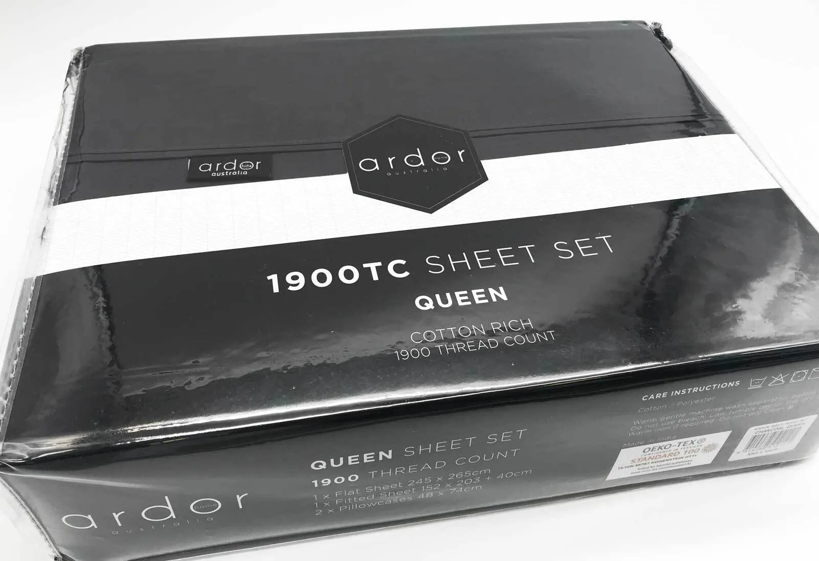 ARDOR "1900TC" SHEET SETS - CHARCOAL