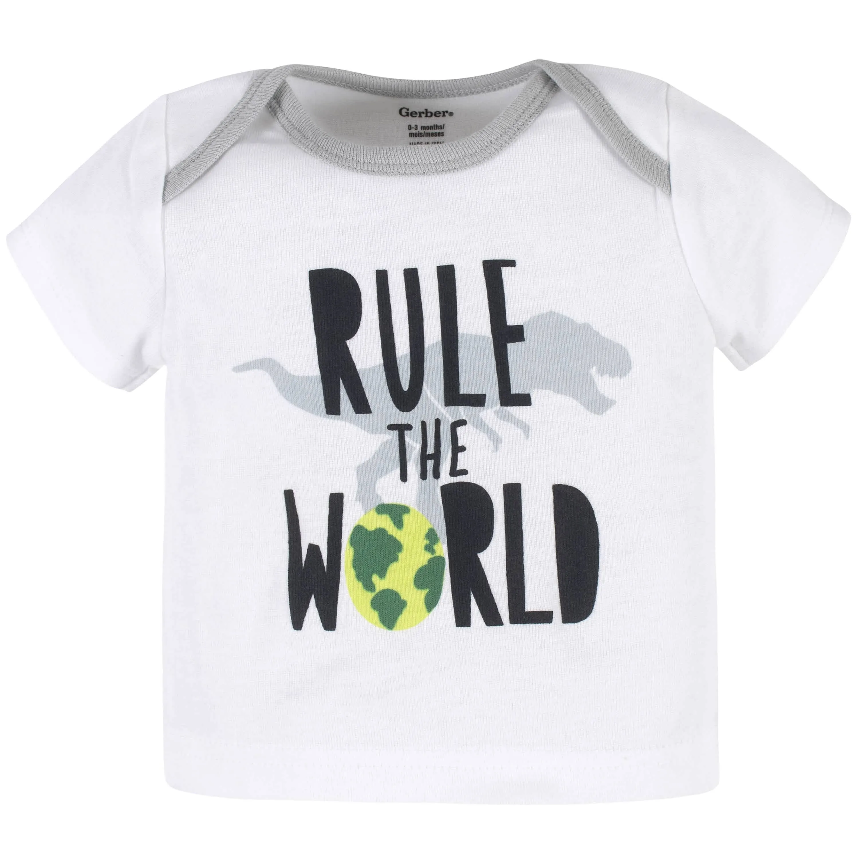 Baby Boys 4-Piece Dinosaur Onesies® Bodysuit, Shirt, Shorts, & Pants Set