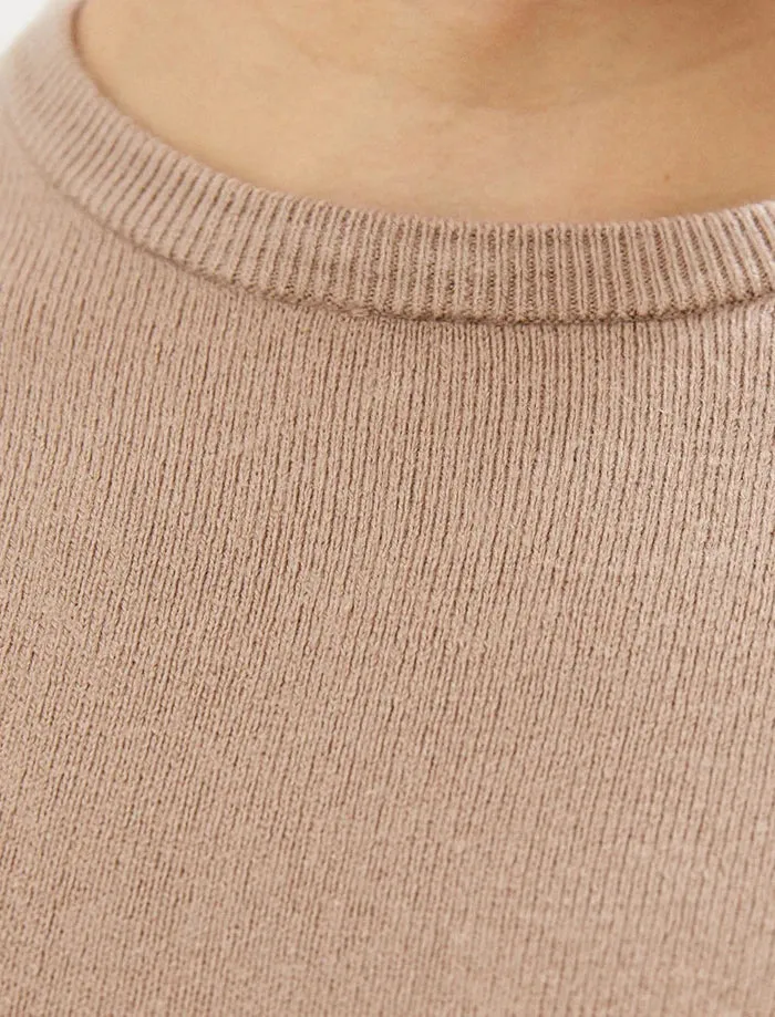 Badger Soft Crew Neck Taupe