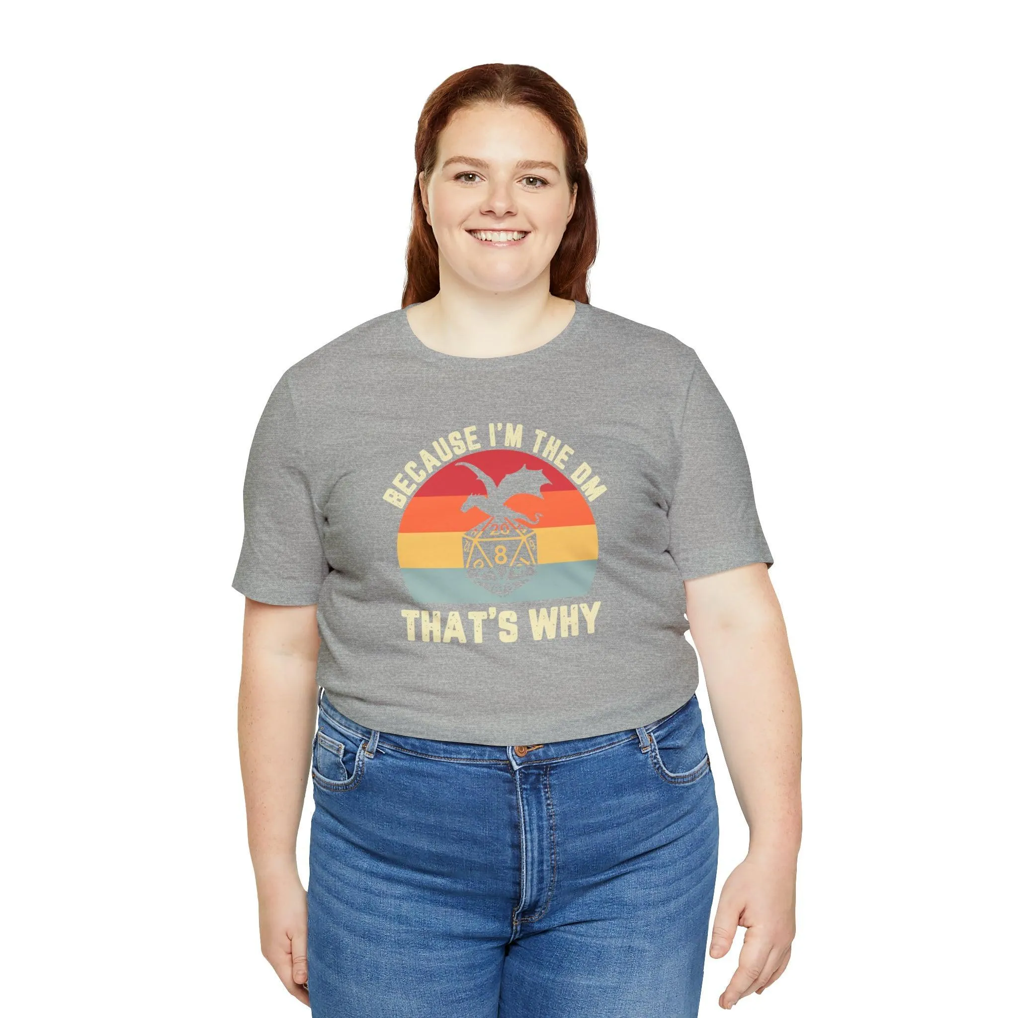 Because I'm the DM That's Why retro tee | Dm gift DM shirt | Dungeon Master gift | dnd tshirt | Nerd tshirt | dungeons and dragons gaming