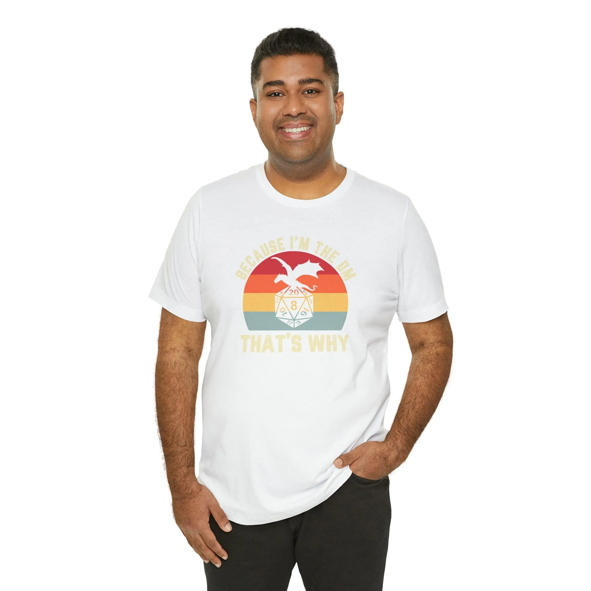 Because I'm the DM That's Why retro tee | Dm gift DM shirt | Dungeon Master gift | dnd tshirt | Nerd tshirt | dungeons and dragons gaming