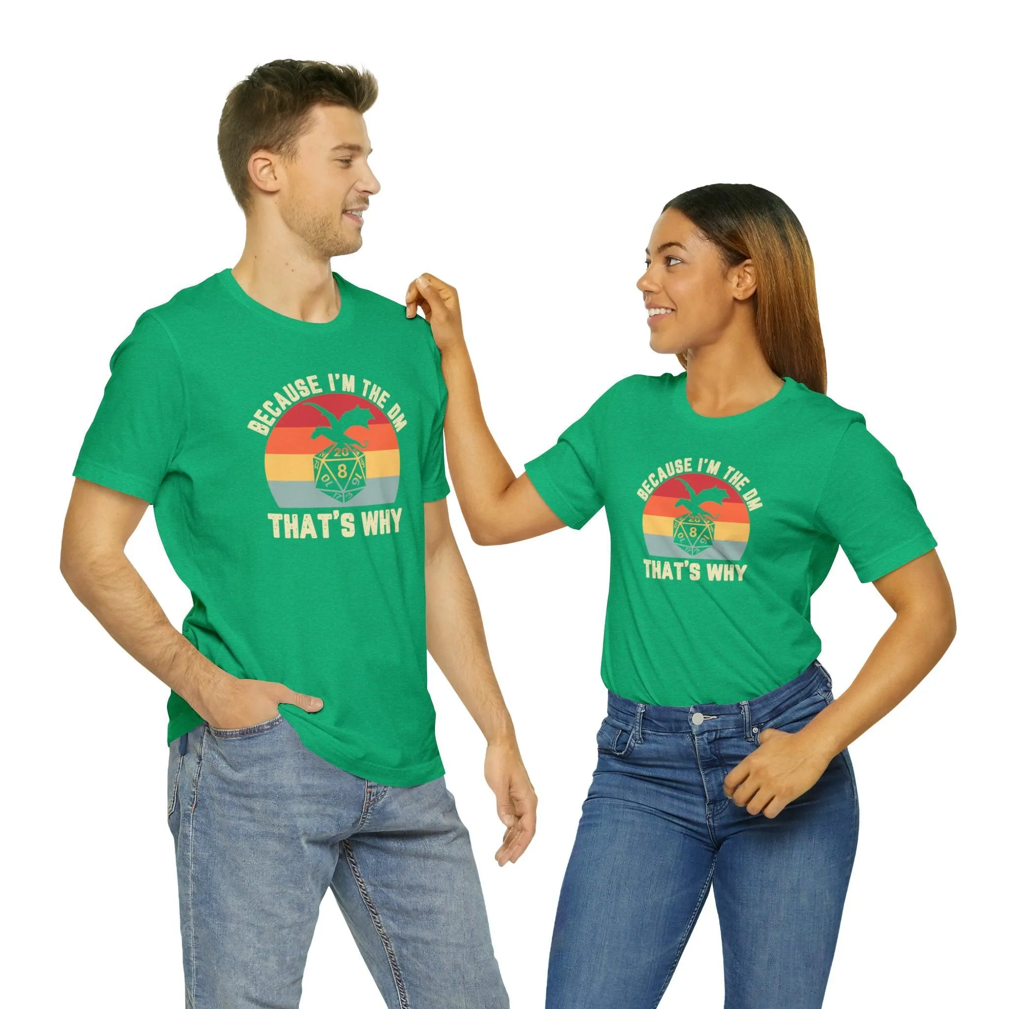 Because I'm the DM That's Why retro tee | Dm gift DM shirt | Dungeon Master gift | dnd tshirt | Nerd tshirt | dungeons and dragons gaming