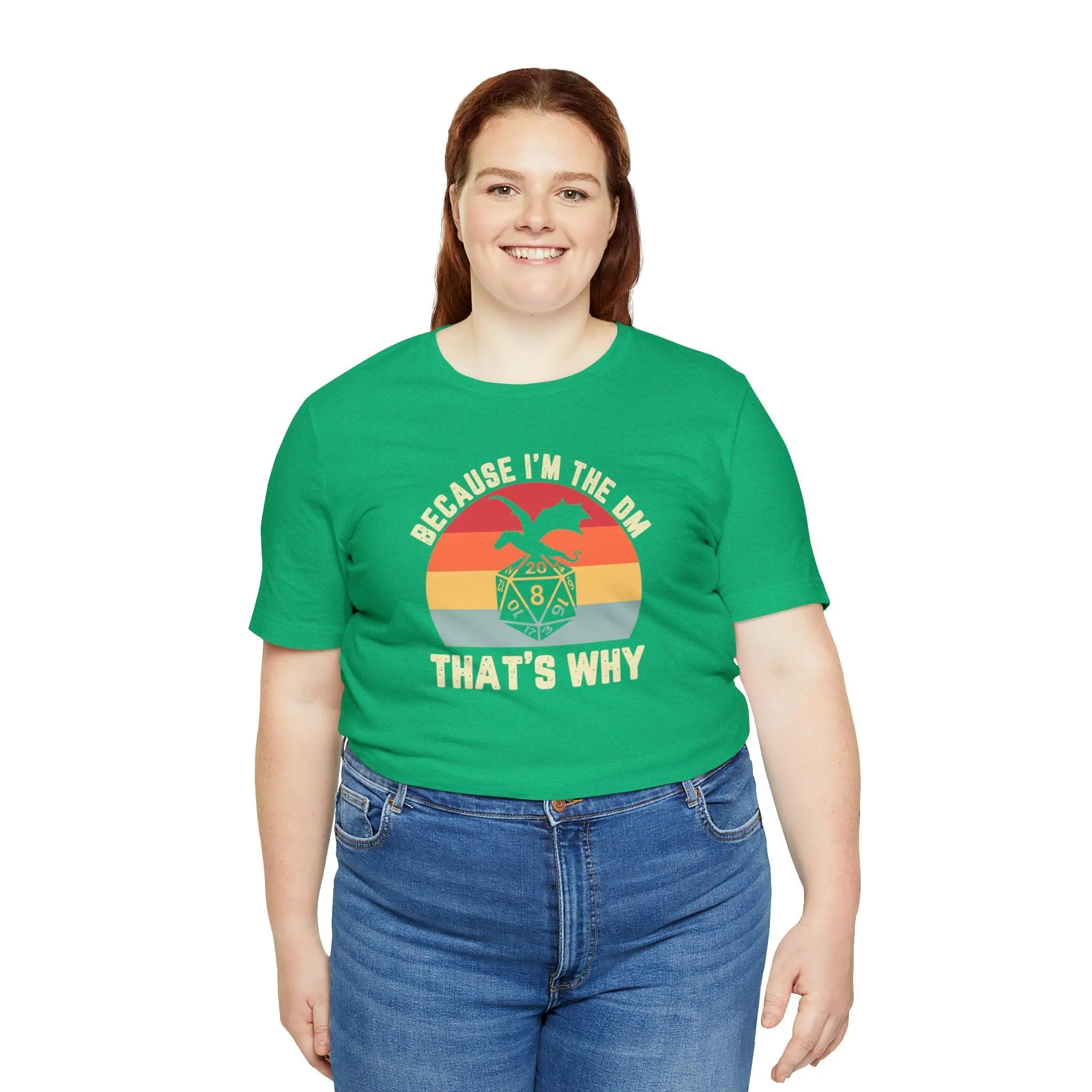 Because I'm the DM That's Why retro tee | Dm gift DM shirt | Dungeon Master gift | dnd tshirt | Nerd tshirt | dungeons and dragons gaming