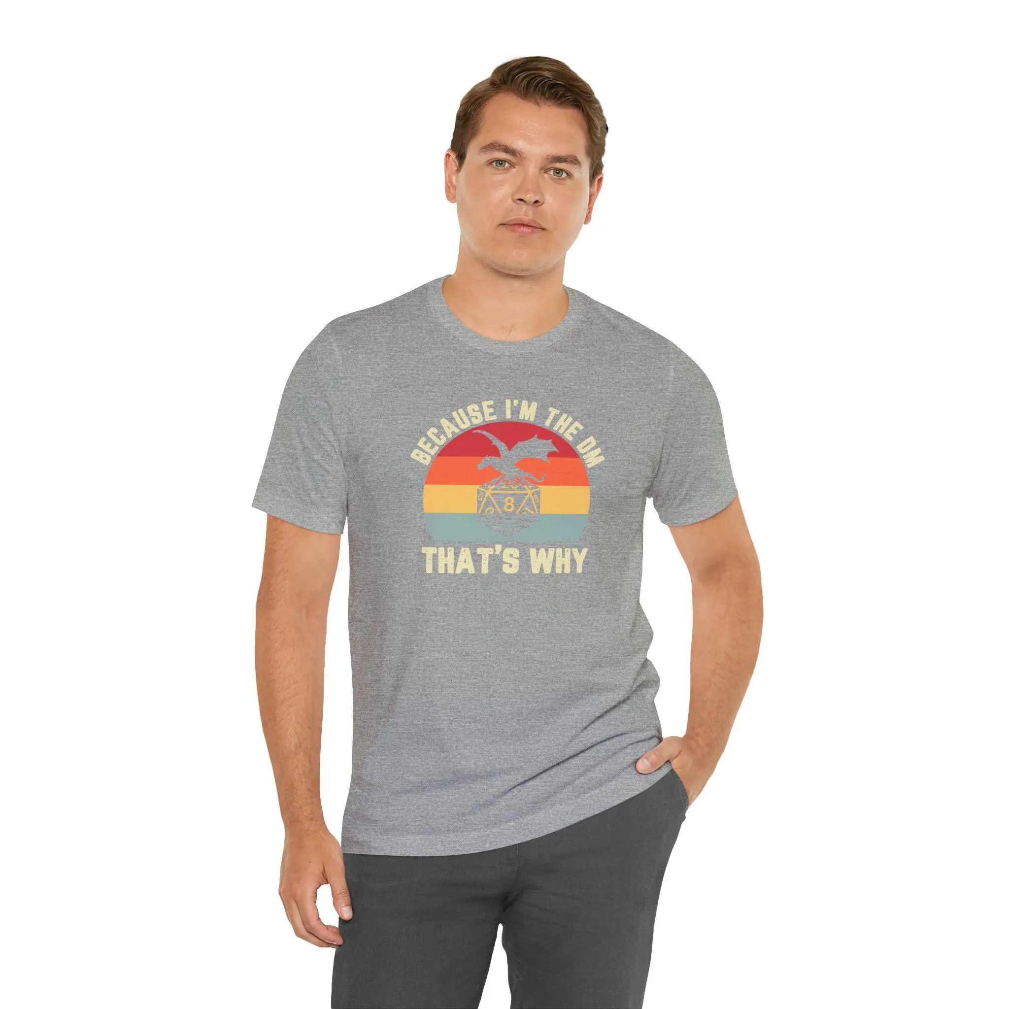 Because I'm the DM That's Why retro tee | Dm gift DM shirt | Dungeon Master gift | dnd tshirt | Nerd tshirt | dungeons and dragons gaming