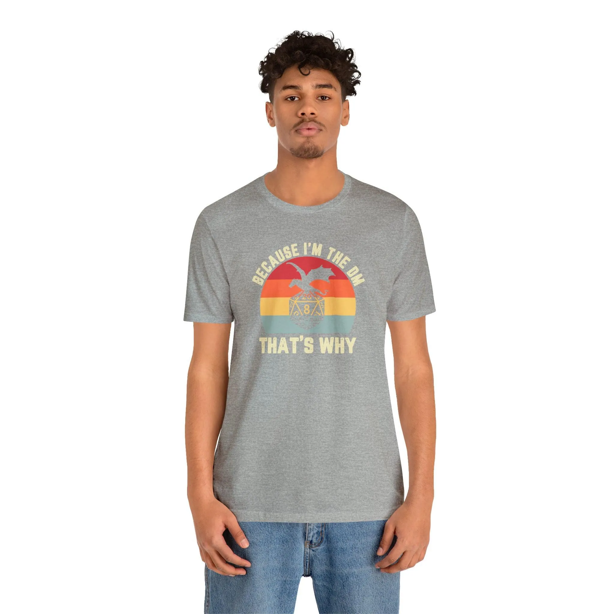 Because I'm the DM That's Why retro tee | Dm gift DM shirt | Dungeon Master gift | dnd tshirt | Nerd tshirt | dungeons and dragons gaming