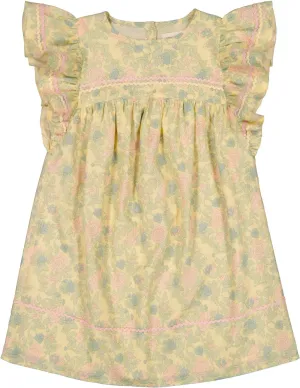Bettie yellow indian flower dress by Louis Louise
