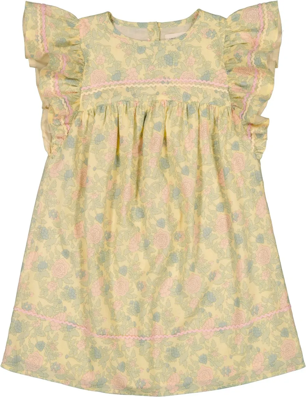 Bettie yellow indian flower dress by Louis Louise