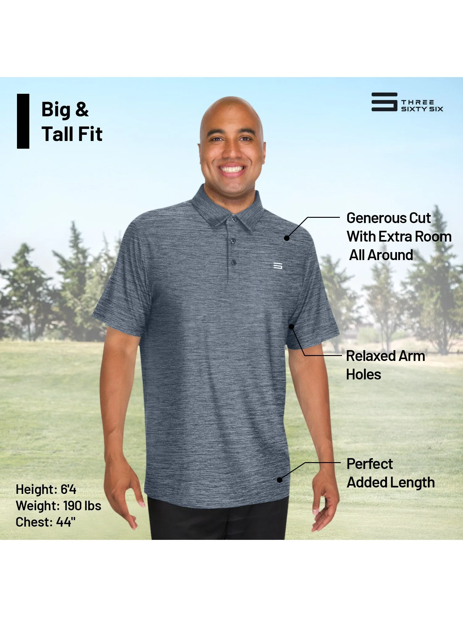 Big & Tall Fit - Original Golf Tech Polo - Extreme Deal