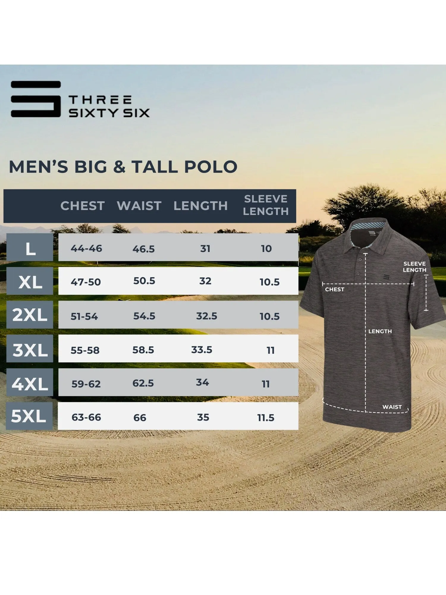 Big & Tall Fit - Original Golf Tech Polo - Extreme Deal