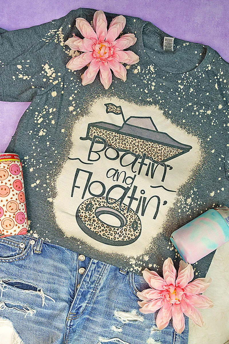 Bleached Boatin & Floatin Adult T-Shirt