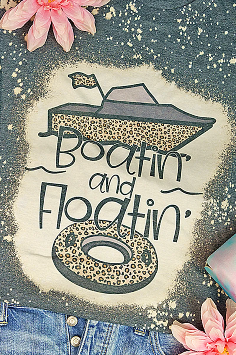 Bleached Boatin & Floatin Adult T-Shirt