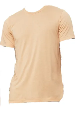 Bleached Cross Leopard Trust In The Lord Tri-Blend Short Sleeve Tee