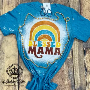 Blessed Mama Rainbow Tee