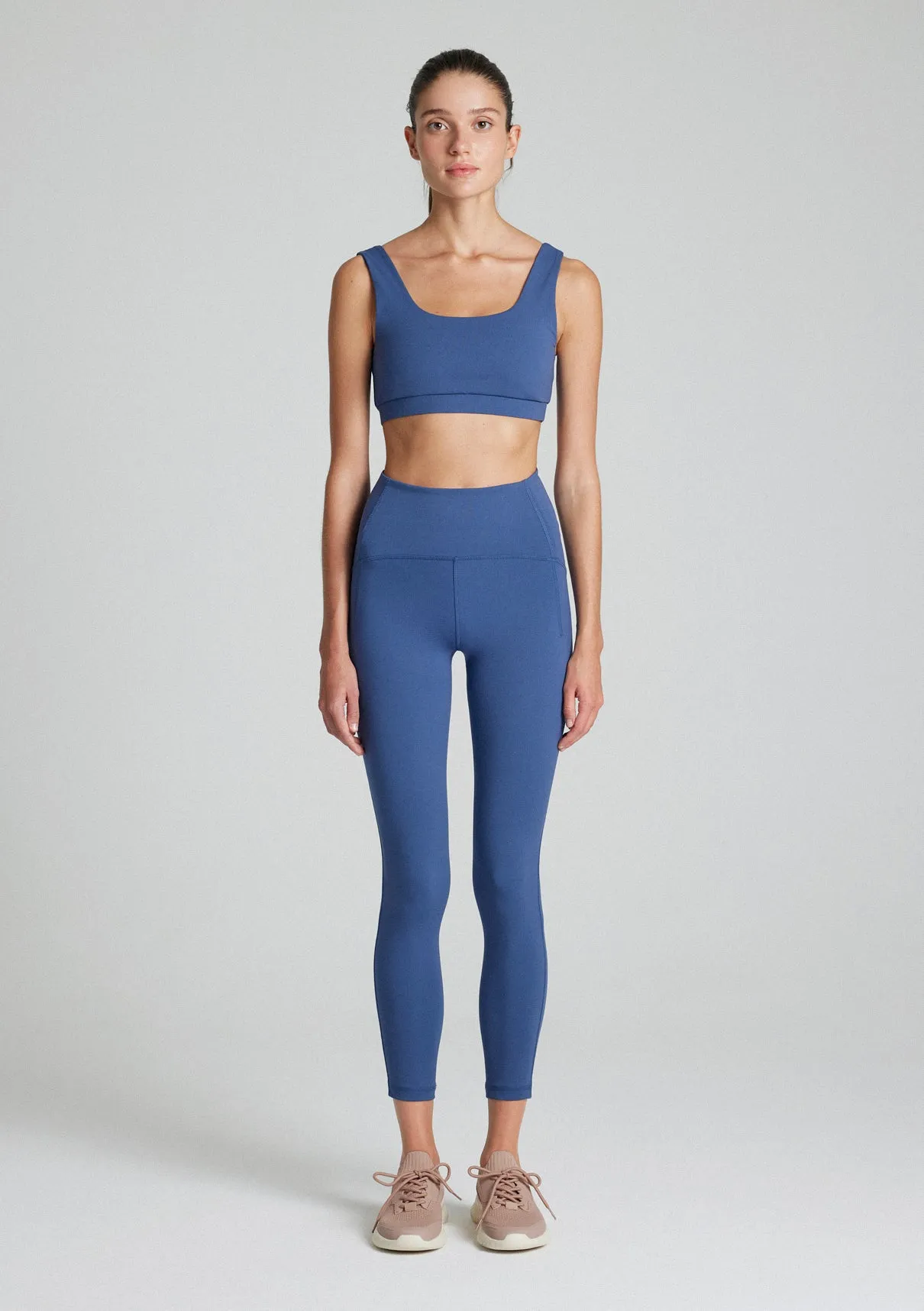 Blue Active Thin Strap Top