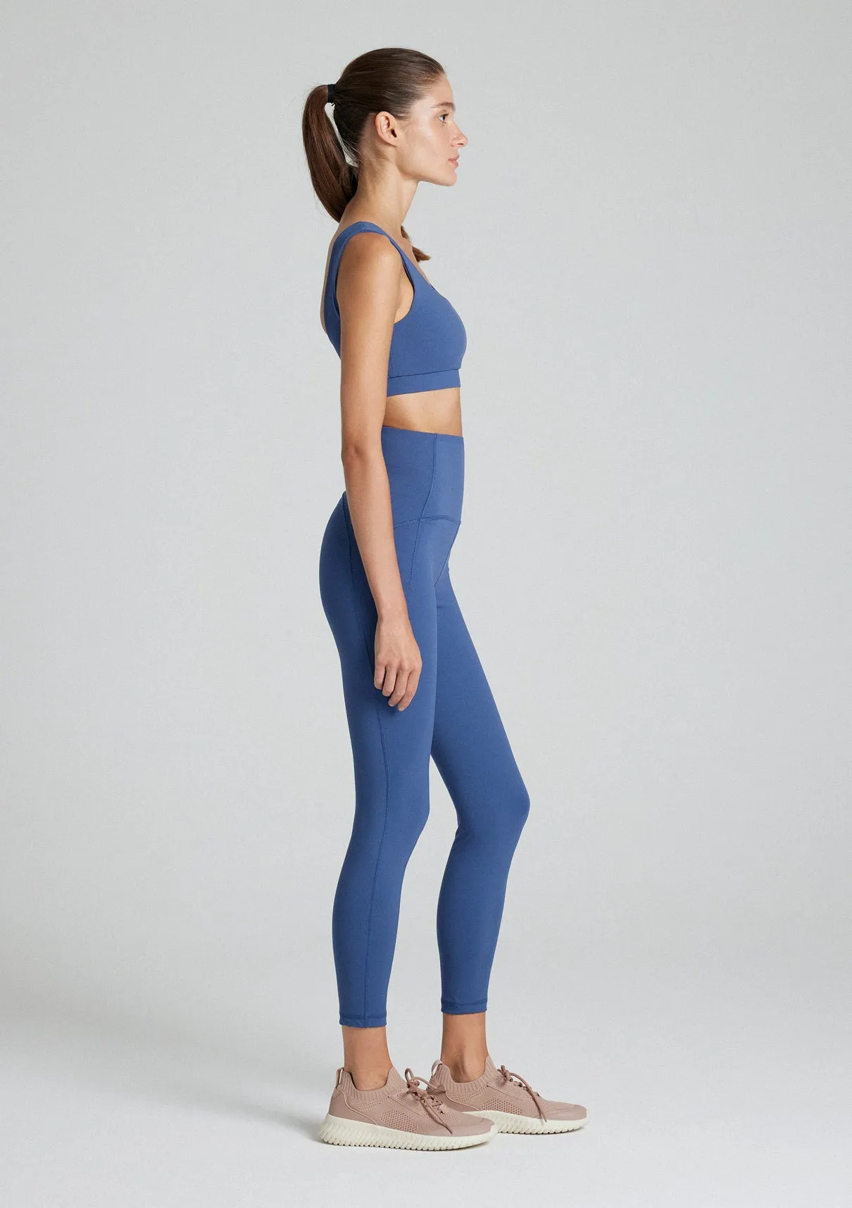 Blue Active Thin Strap Top