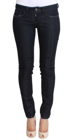 Blue Cotton Stretch Slim Fit Jeans