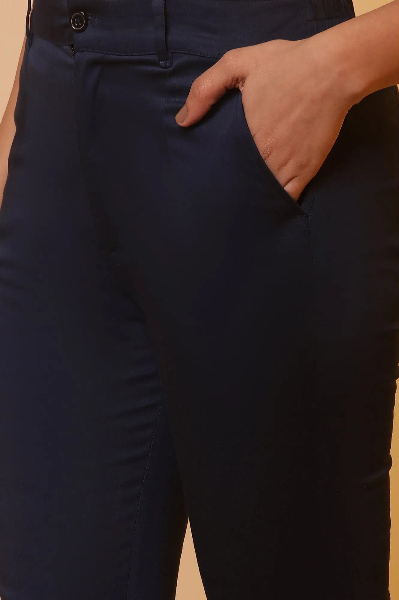 Blue Sleek and Stylish Slim Pants