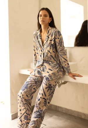 Blue Tropic Long Pants/Long Sleeve T-shirt