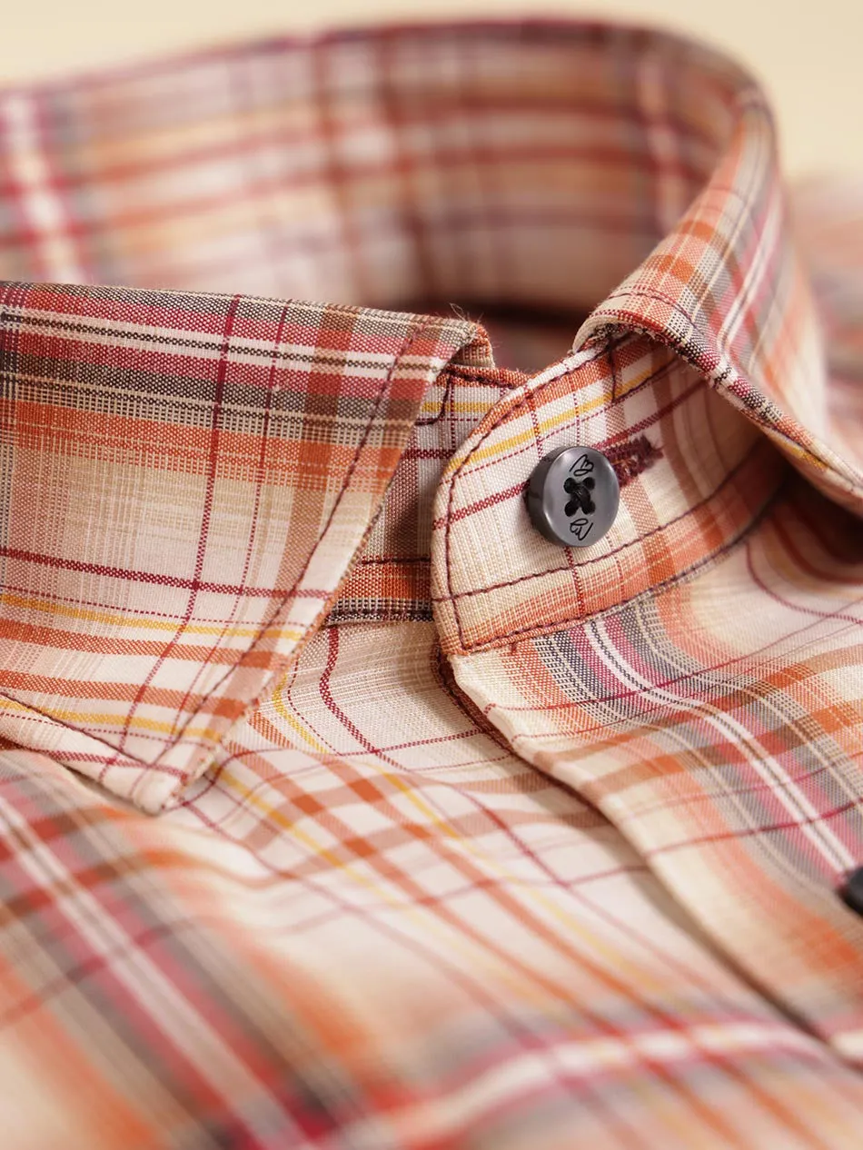 BORDEAUX PLAID SHIRT