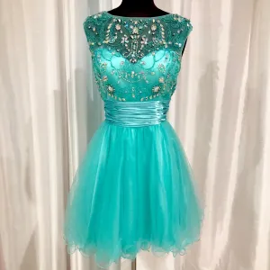 BOUTIQUE Short Light Blue Gown Size M